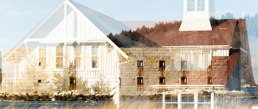 Fort Popham and the Coast Guard Station, Double Exposure