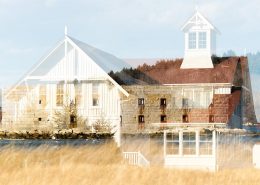 Fort Popham and the Coast Guard Station, Double Exposure